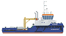 Buoy-laying vessel