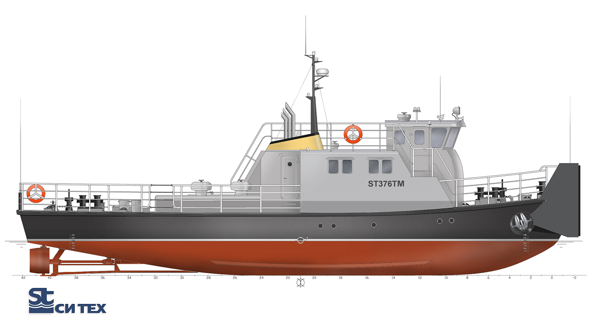 Push tug boat. SeaTech ltd