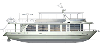 Houseboat - catamaran