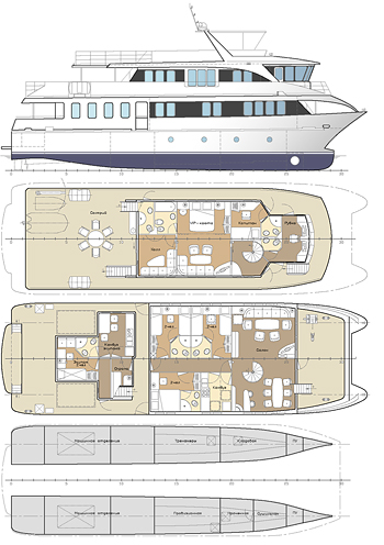 Motor yacht - Houseboat