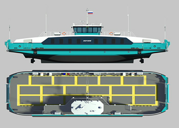 River tram type MOSCOW