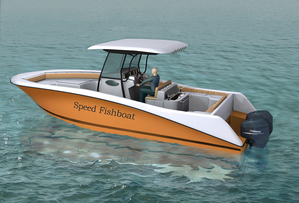 High-speed boat FISHER-31. SeaTech ltd