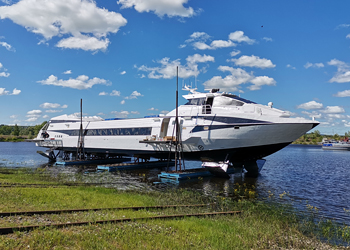 Hydrofoil  ALFA-120. Sea trials