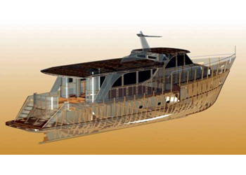 Моторная яхта Нахимов - модель