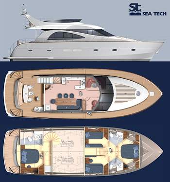 Motor yacht LOTUS-17. Model