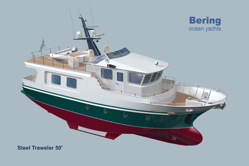 Motor yacht SMT50. Expedition Trawler Yacht. SeaTech ltd