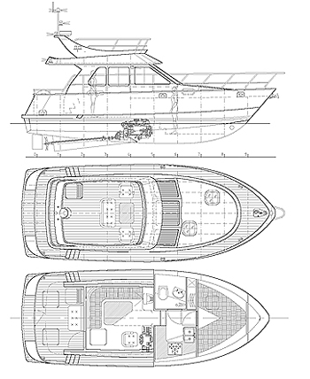 Motor yacht ST10. Plan