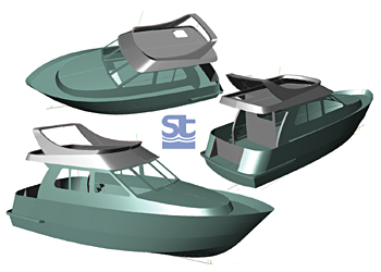 Motor yacht ST10. Model